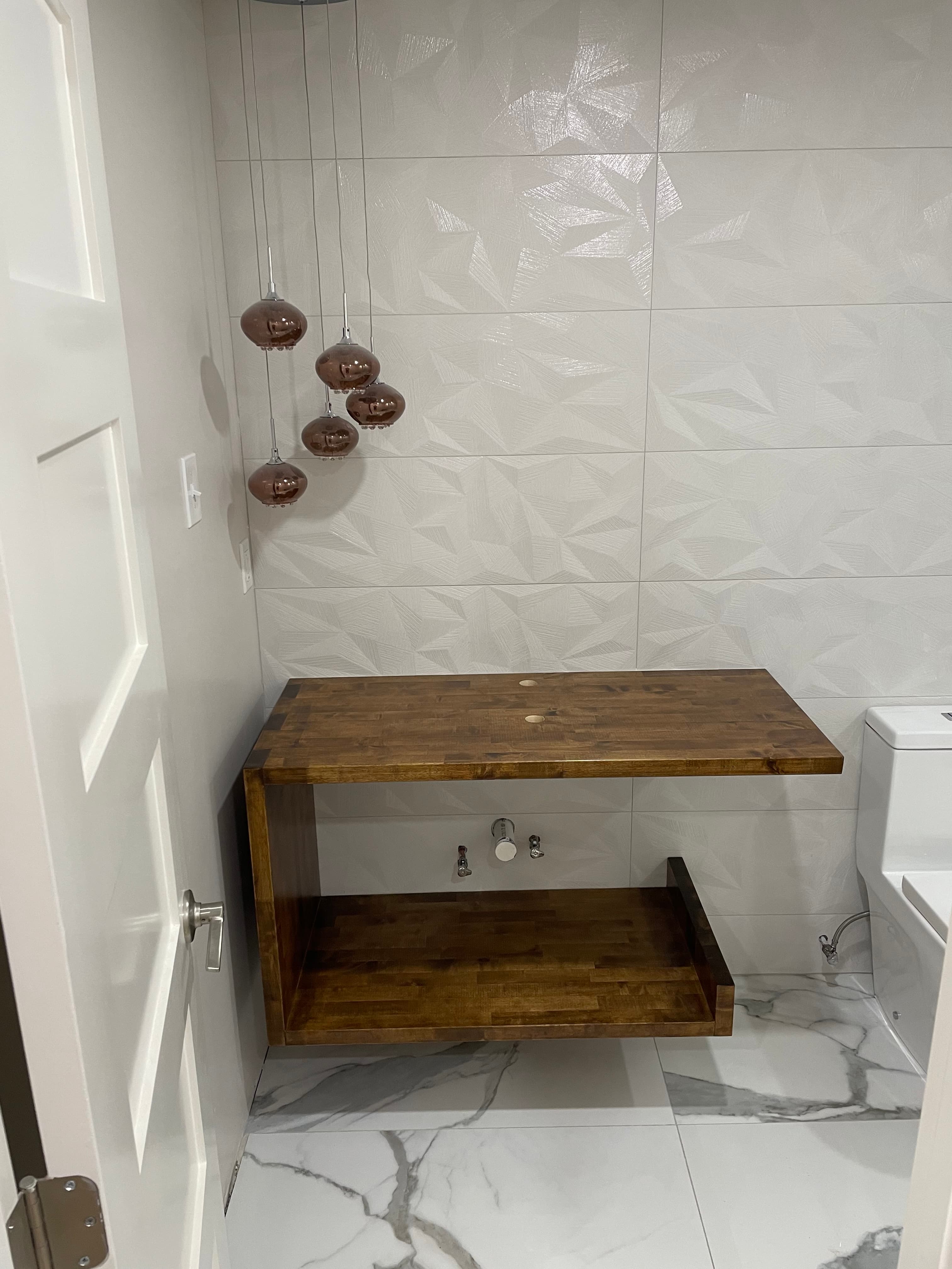 Vanity Installation after